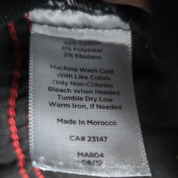 Zara Heritage Black Jeans Size 16 Straight Leg Raw Hem - Picture 7 of 7